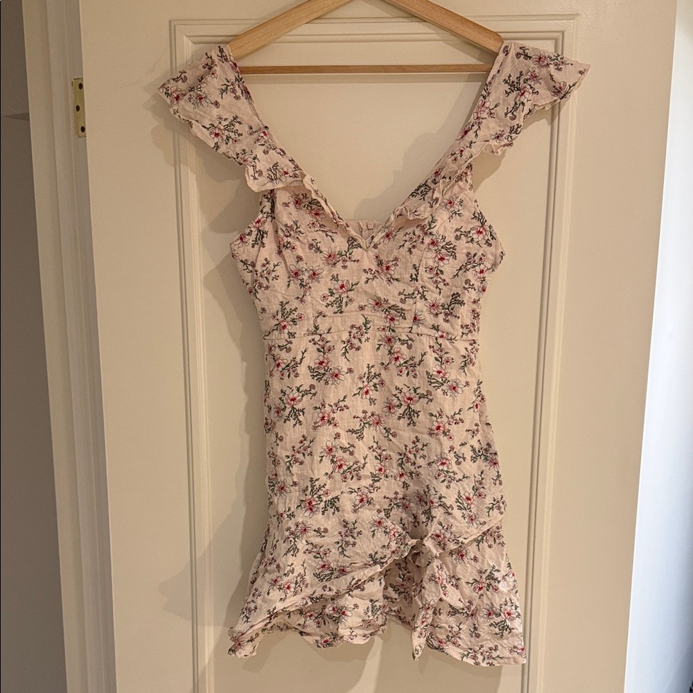 Floral Ruffle Mini Dress